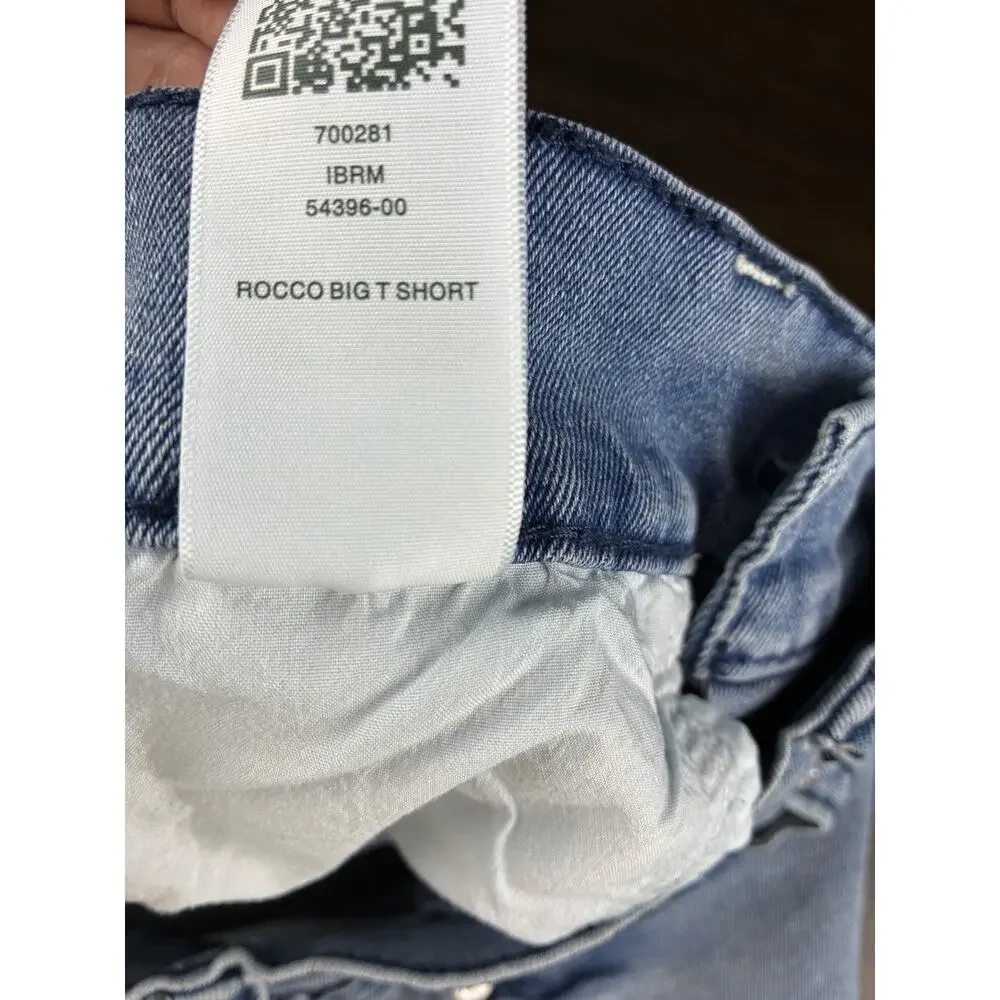 True Religion Rocco Big T Men’s Denim Shorts Size 32 Light Wash Relaxed Skinny
